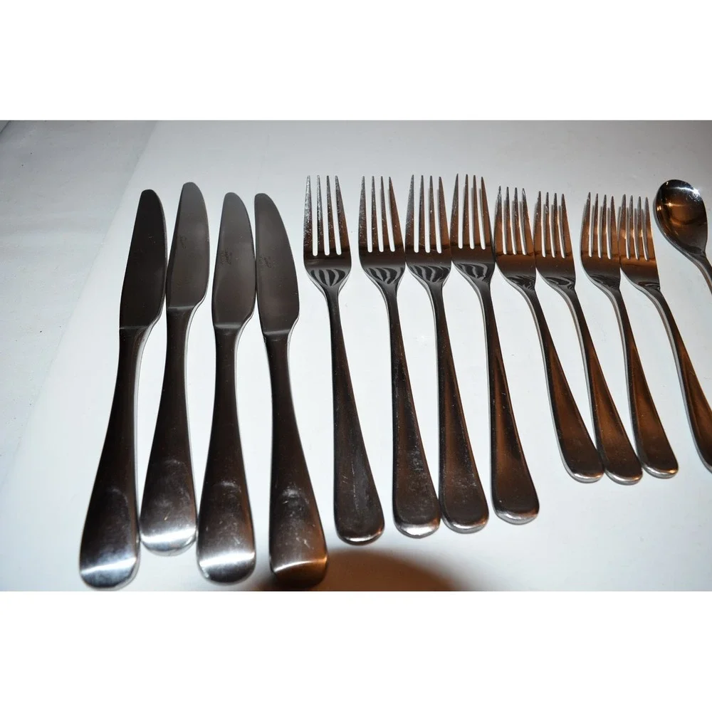 20pc Set Hampton Silversmiths Signature Stephanie 393 Stainless Flatware